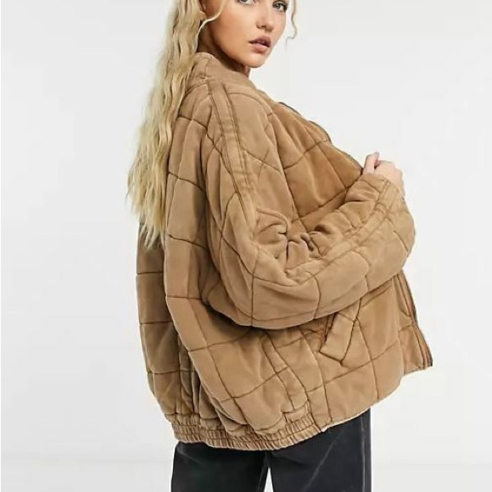 Free People Dolman Quilted Bomber Jacket